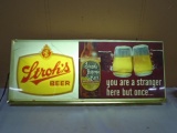 Vintage Stroh's Beer Lighted Sign (Has Crack)