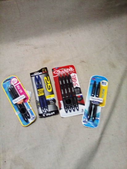 Four Packs of Gel Pens