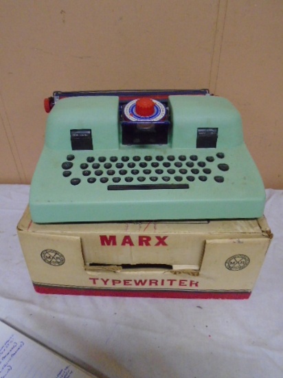 Vintage Marx Play Typewriter w/ Original Box