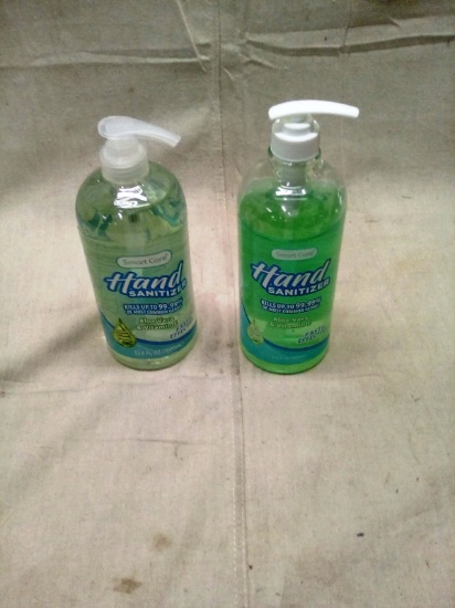 Two big bottles of Smart Care Hand Sanitizer