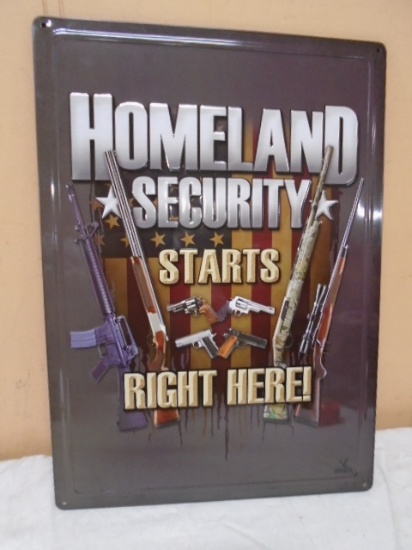 Homeland Security Metal Sign