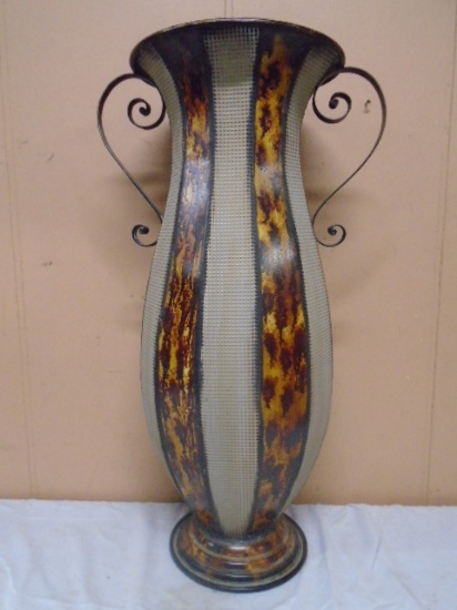 Large Metal Art Décor Vase