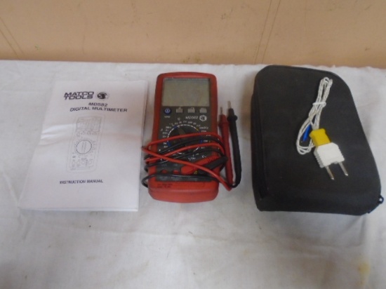 Matco Tools MD582 Digital Multimeter w/ Case and Manual