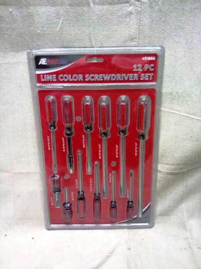 12 piece Line Color Screwdriver Set