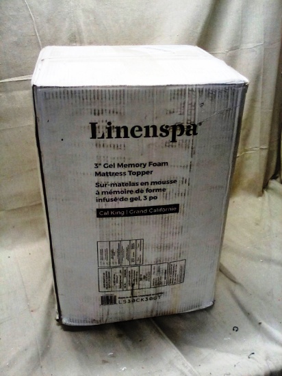 LineSpa 3" Gel Memory Foam Mattress Topper