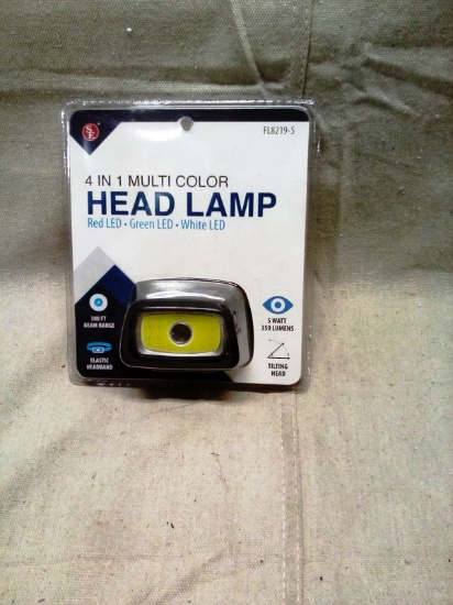 4-in-1 Multi Color Head Lamp