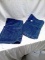 Pair of Blue Opal House Bath Towels