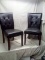 Ashley Black Faux Leather Chairs