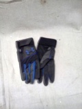 Under Armour Blue and Black Youth Md Batting Gloves