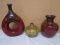 3 Pc. Group of Pottery Art Vases