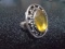 German Silver and Citrine Ring