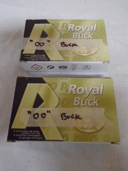 (2) 5 Round Boxes of Royal Buck 12 Ga Shotgun Shells