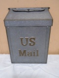 Galvanized Metal US Mailbox