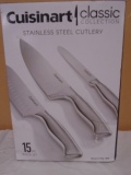 Cuisinart Classic 15 Pc. Block Set Stainless Steel Cutlery