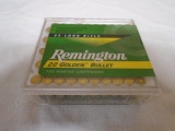 100 Round Box of Remington Golden 22 LR Rimfire Cartridges