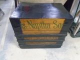 Naptha Soap Antique Wooden Chest