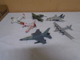 Group of (6) Die Cast Military Planes and Jets