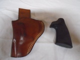 .38 S&W Leather Holster and .38 Special Pochmayer Grips