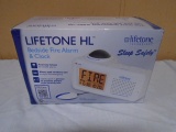 Lifer Tone HGL Bedside Fire Alarm and Clock