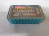 50 Round Box of CC1 Stinger 22 LR Rimfire Cartridges