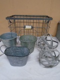 Double Handle Metal Wire Basket (10