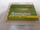 100 Round Box of Remington Golden 22 LR Rimfire Cartridges