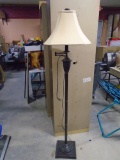 Like New Bronze Finish Swing Arm Floor Lamp