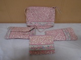 4pc Vera Bradley Pink Purse Set