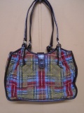 Ladies Plaid Vera Bradley Purse