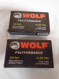 (2) 20 Round Boxes of Wolf .223 REM