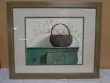 Pauline Eble Campanelli Framed and Matted Print (Basket)
