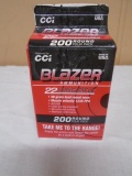 200 Round Box of CC1 Blazer 22 LR Rimfire Cartridges
