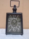 Old Town Clocks Metal Case Table Clock