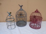 3 Pc. Decorative Bird Cage Group