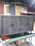 Four Door Reclaimed Wood Design Hutch