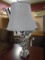 Like New Brushed Stainless Steel Table Lamp