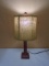 Like New Table Lamp w/ Burlap Shade (Works Good)