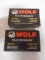 (2)20 Round Boxes of Wolf .223 REM