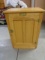 White Clad Solid Oak Cabinet w/Lift Top and Door on Front