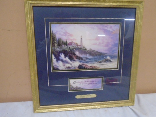 Thomas Kinkade "Clearing Storms" Framed Print w/Certificate