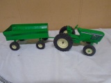 Ertl Die Cast Tractor and Wagon