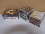 Group of 22 Mixed Genre CD's and 6 DVD's