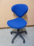 Like New Blue Rolling Desk/Task Chair