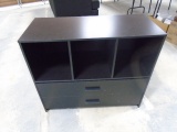 Cabinet w/ 2 Drawers and 3 Cubby Holes
