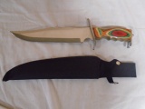 Howling Wolf Bowie Knife w/ Sheave