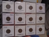 (12) Assorted Date Indian Head Cents