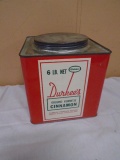 Vintage Durkee's 6 Pound 6 Round Cinnamon Metal Can
