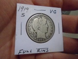 1914 S Mint Barber Half Dollar