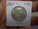 1963 Franklin Silver Dollar