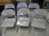 Set of 6 Steel Folding Chairs